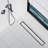 36 In. Stainless Steel Linear Shower Drain With Tile-In Pattern Surface