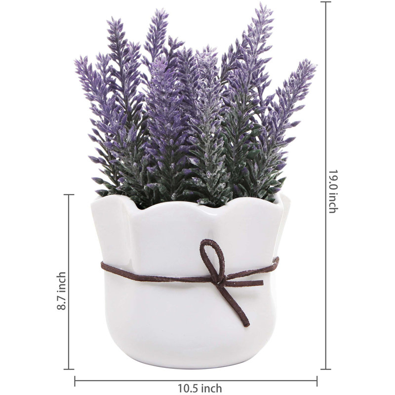 19.1cm Faux Plant in Ceramic Pot