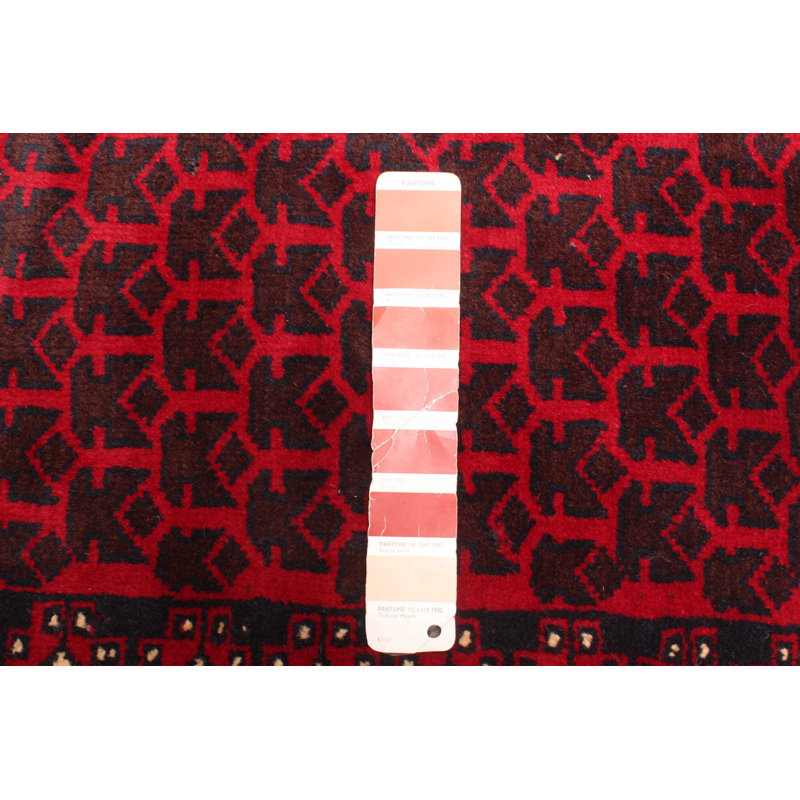 Teimani Brown, Red Rug 3'6" x 6'8"