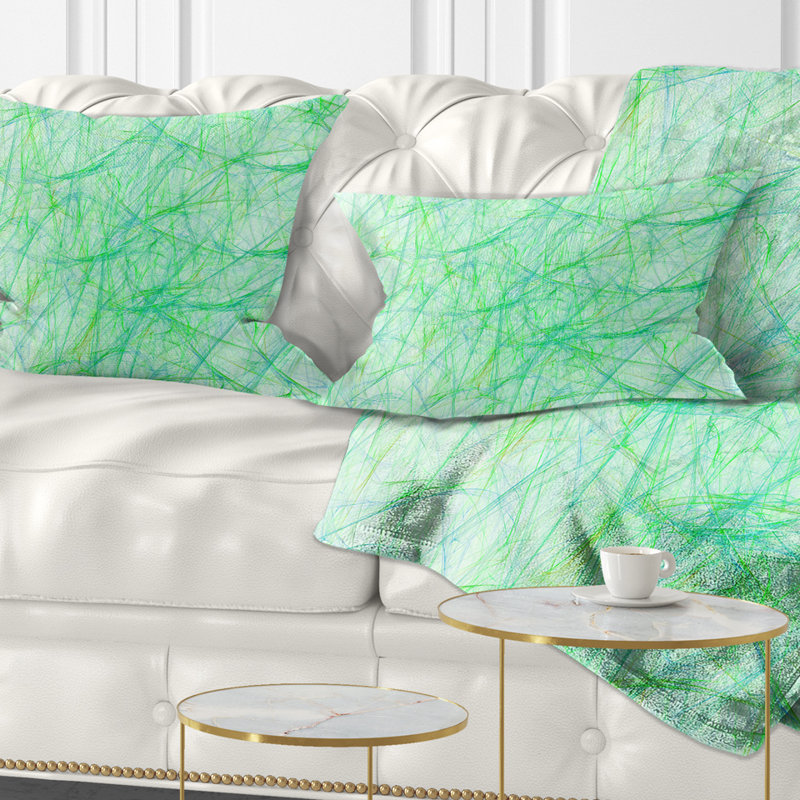 Coussin lombaire en marbre transparent Abstract
