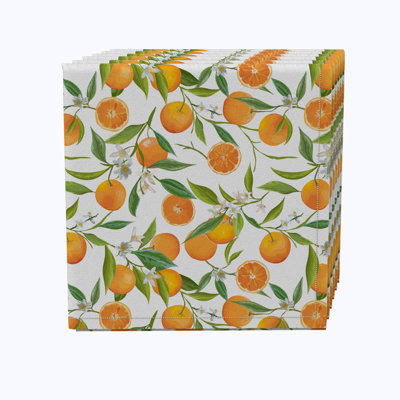 Cotton Abstract Square Napkin