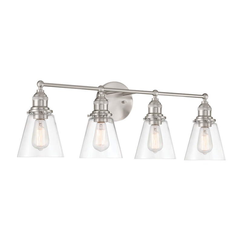 Meuble-lavabo 4 lumières Barwell, H 11,75 po x l 33 po x P 7,5 po, Quatre lumières