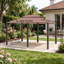 Pavillon de jardin spacieux avec rideaux