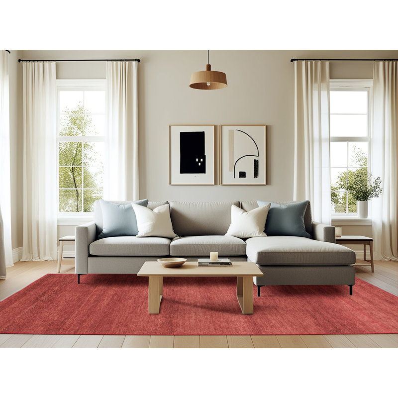 Tapis abstrait à motif abstrait moderne 4108, Rectangle 6 pi x 9 pi