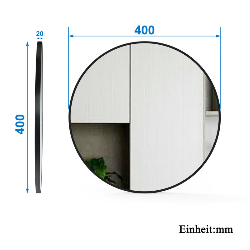 Hyginos Round Mirror, 40cm H x 40cm W