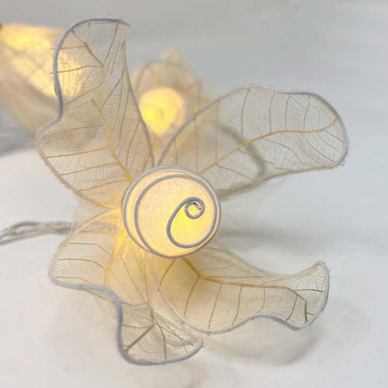 Yatra LED Natural Cocoon String Light, White