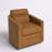 Alfonso 28.74'' Wide Genuine Leather Swivel Barrel Chair with Nailed Trim-1417893656