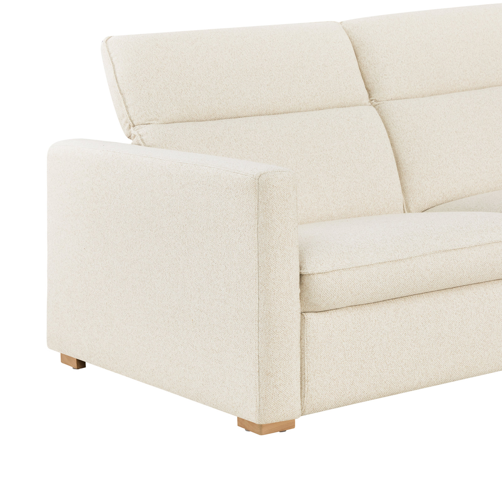 Upholstered Power Reclining Modular Sectional, Lena Linen Performance Weave