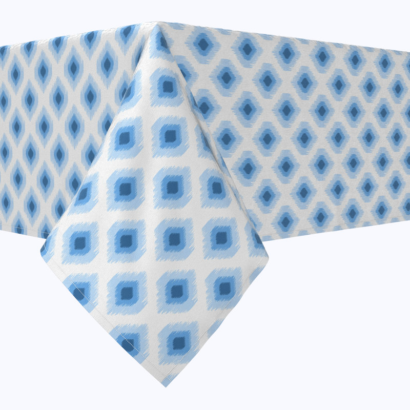 Geometric Square Tablecloth, 120" L x 52" W Rectangular