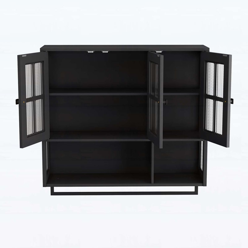 Armoire murale de salle de bain, Noir