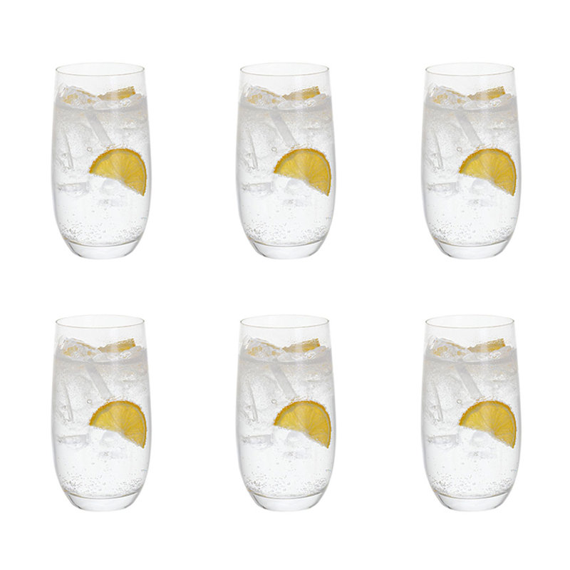 Six Highball Glasses
