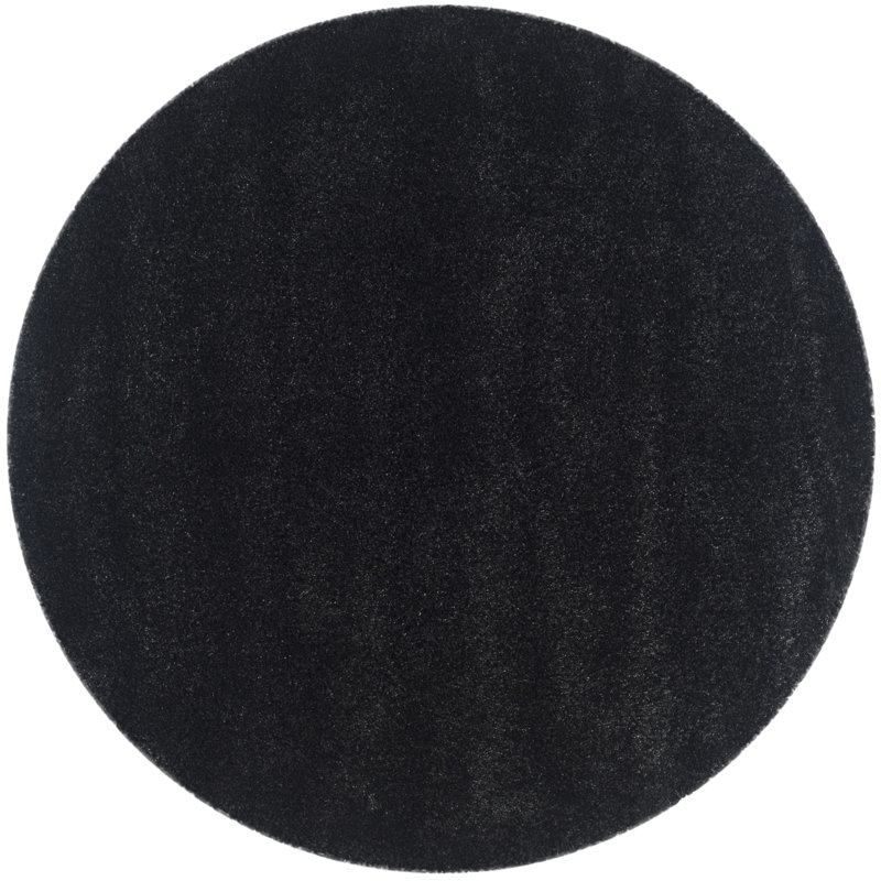 Schaeffer Solid Colour Hand Hooked Area Rug, Round 201 cm