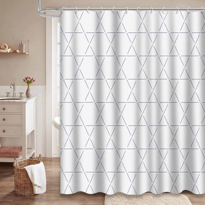 Rideau de douche Hexagon Line