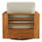 Acacia Wood Swivel Patio Armchair