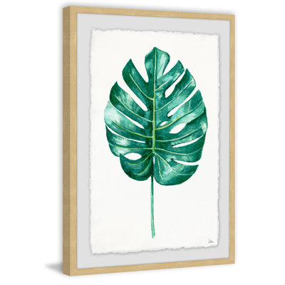 Banana Leaf Portrait by Julia Posokhova - Single Picture Frame Painting