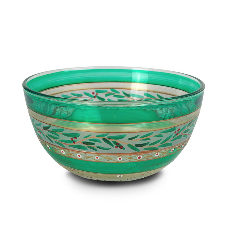 Mosaic Christmas Engilbert 6" Serving Bowl, 3.00" H x 6.00" W
