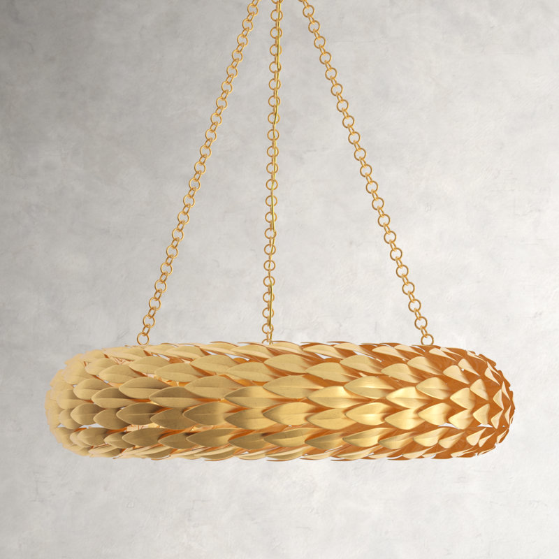 Nash 6 - Light Dimmable Wagon Wheel Chandelier