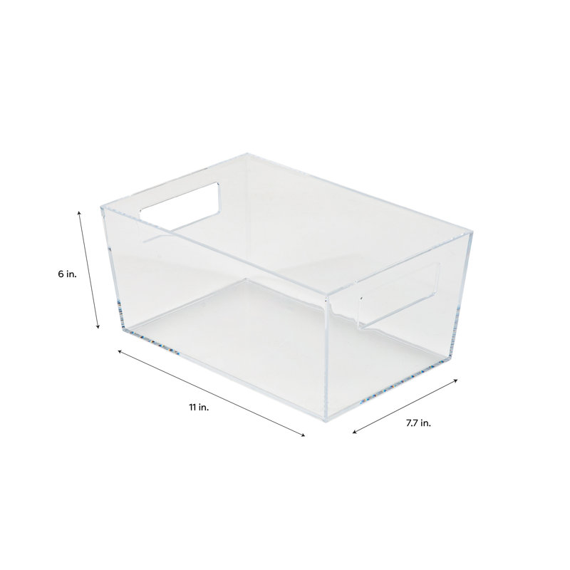 Simplify Plastic Bin, 4.5" H x 6.75" W x 10" D