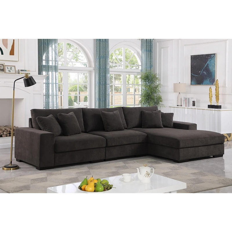 Canapé modulaire Sklar, Gris chenille