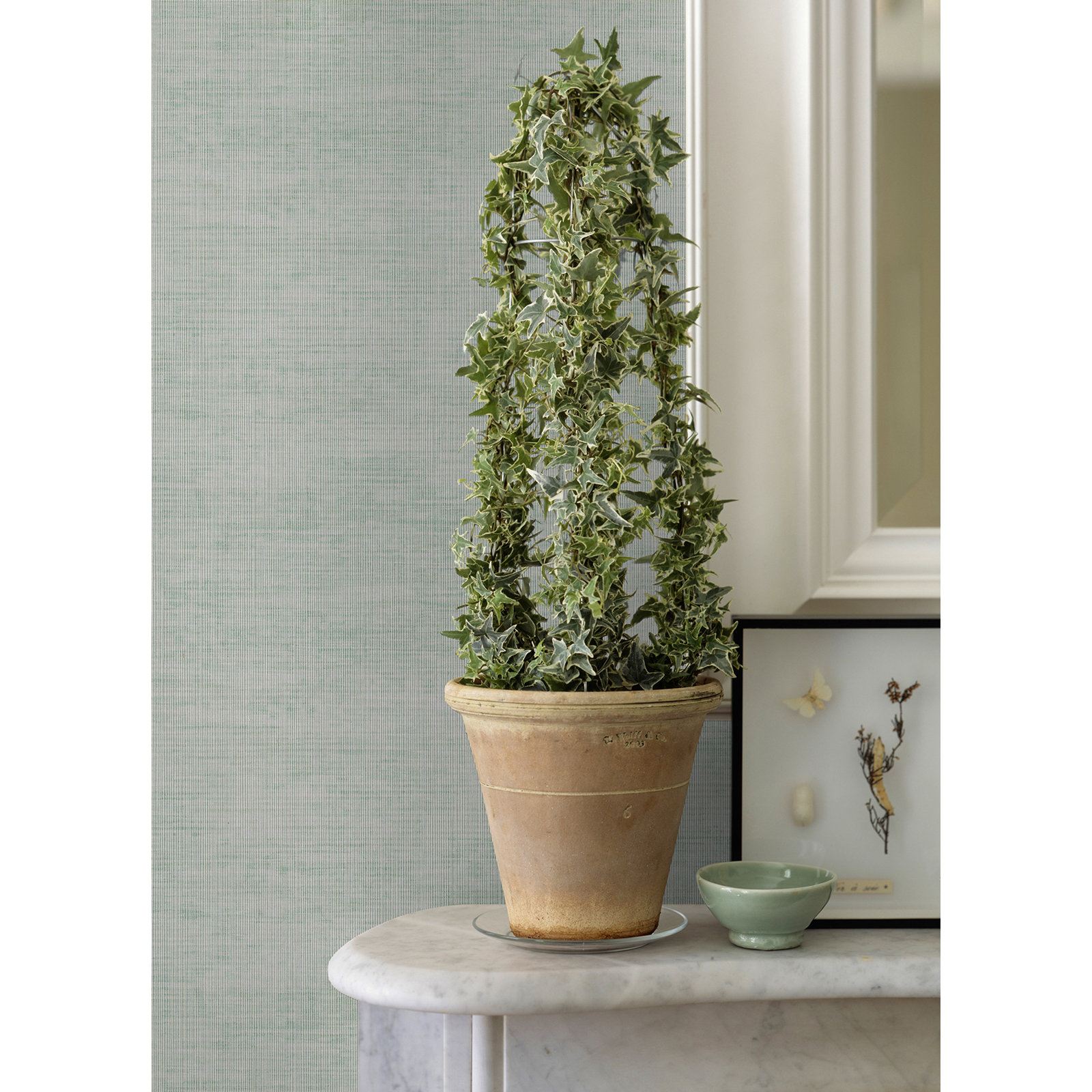 Princeton Modern Striped Wallpaper, Green