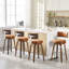 Tabouret de bar et de comptoir pivotant rembourré-1118633826-1118633830