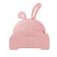Lit plateforme tapissier simple avec tête de lit et lit rose durable-1010932379
