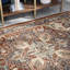 Tapis oriental lavable à la machine Bouck - brun / rouge / crème-2083236764