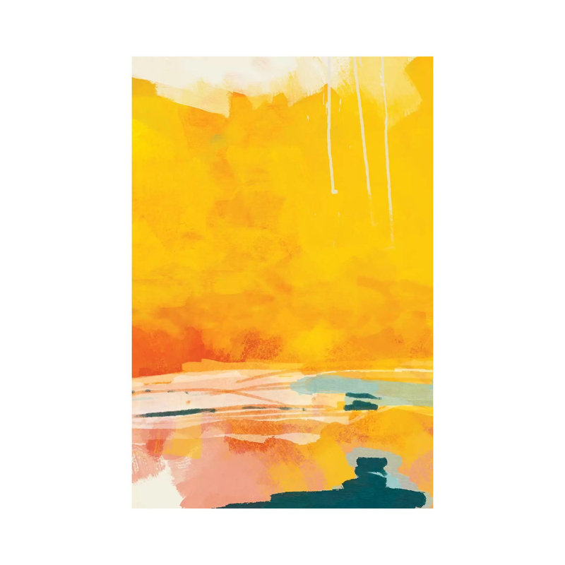 «Sunny Landscape I» par Ana Rut Bré - impression d'art graphique, Toile tendue, Aucun mat, H 26 po x l 18 po x 1,5 po