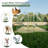 Davilla Metal Chicken Run Coop, Walk-in Poultry Cage with Cover Lockable Door-2071796578