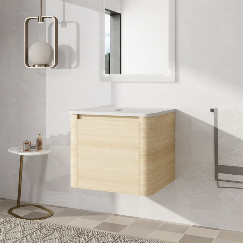 Base de meuble-lavabo simple 24 po, Naturel