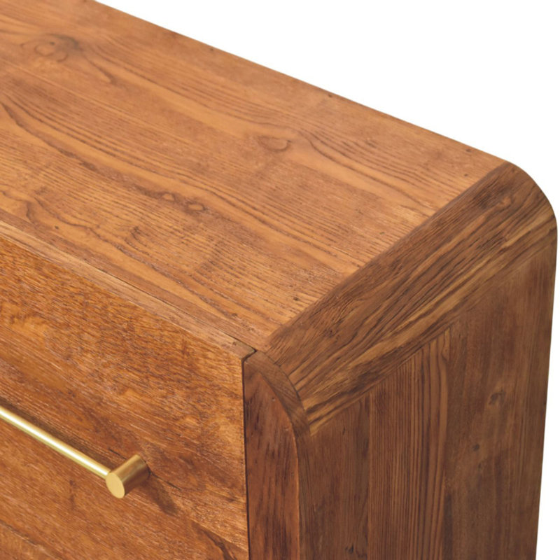 Commode 4 tiroirs Woodoakline, brun, 4 tiroirs