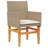 Latitude Run® Patio Chairs With Cushions 2 Pcs Poly Rattan&Solid Wood-2132933044