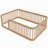 Wood Floor Bed Frame with Fence-289381606-289381604