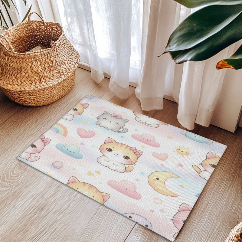 Tapis tressé Fluffy Paws, Rectangulaire 3 pi x 5 pi