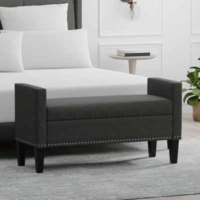 Banc de rangement rembourré Macrina