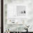 30 Inch Wall - Mounted Bathroom Mirror & Storage Cabinet, Adjustable Shelf, Hidden Compartment, Open Shelving, Modern White Rectangular, Solid Wood Frame, Soft Closing Hinges Medicine Cabinet With-1574896961
