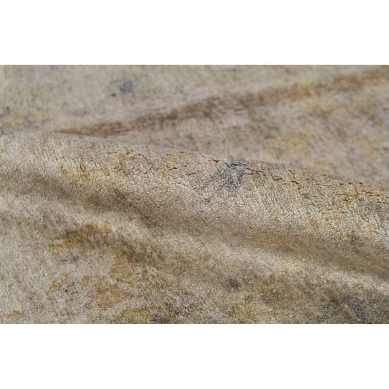 Tapis beige noué à la main de haute qualité
