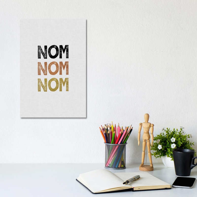 Nom Nom Nom by Orara Studio - Wrapped Canvas Gallery-Wrapped Canvas Giclée, 20.32 cm H x 30.48 cm W
