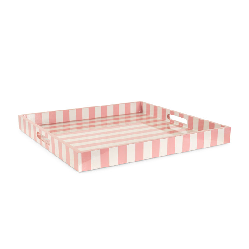 Plateau à rayures roses - Wayfair, Rose