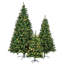 Arbre de Noël artificiel à pin articulé 8 pi, 6 pi, 4 pi avec 820 lumières DEL jaune chaud et 2539 branches