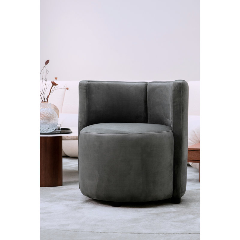 Upholstered Reading Chair For Kitchen - Enjoy While Eating Dark Grey Ergonomic Accent Reduces Body Strain