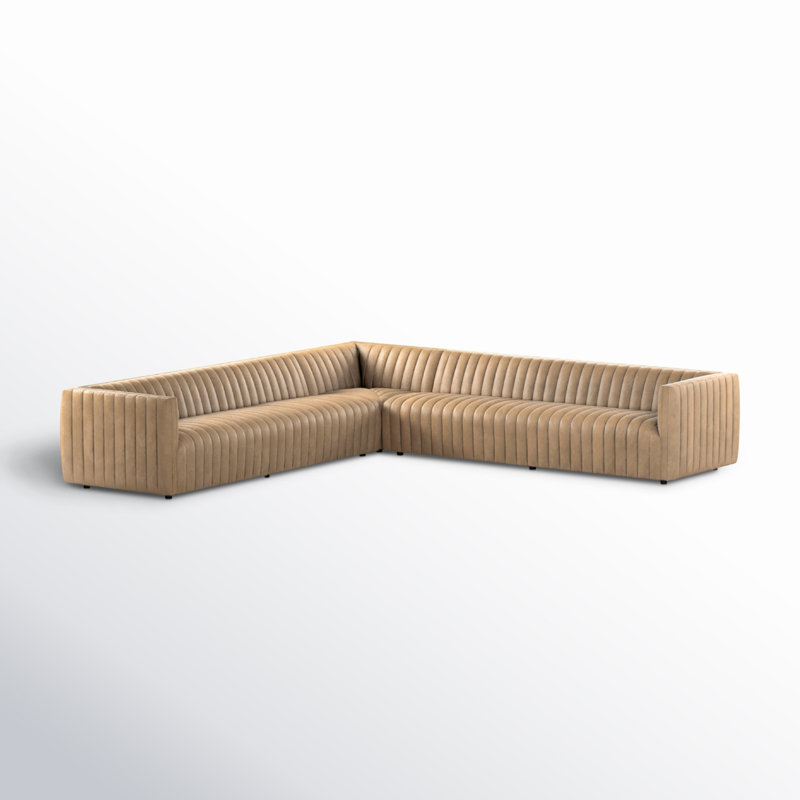 Augustine Sectional, Palermo Drift Top Grain Leather