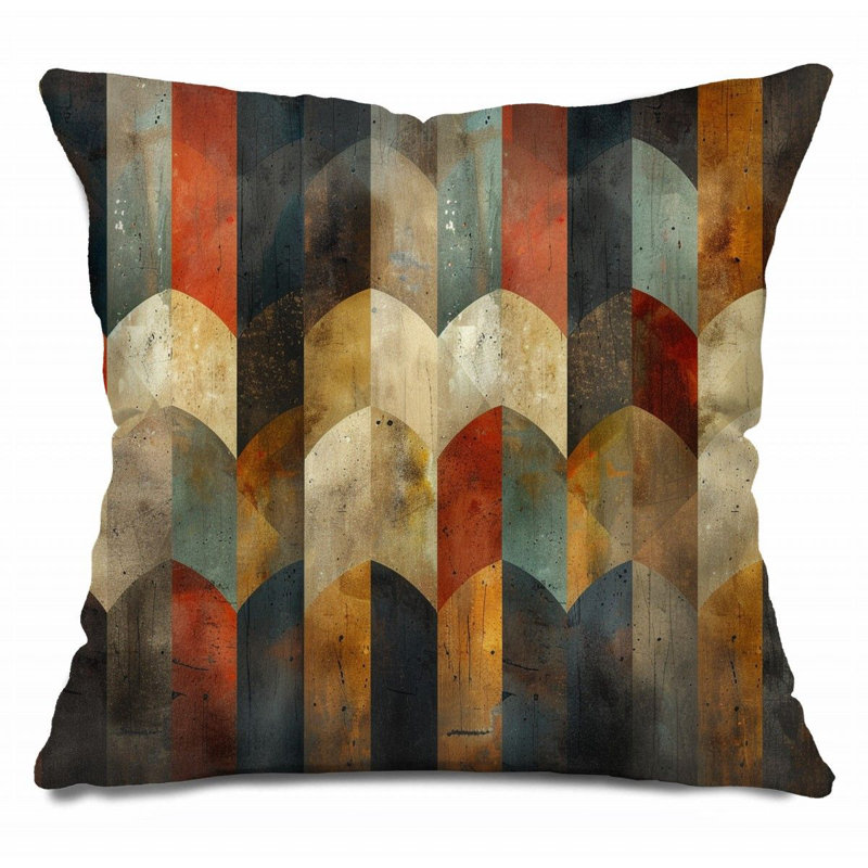 Coussin géométrique, coussins abstraits, H 26 po x l 26 po