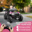 Jouets DEARAUTO 24V pour enfants et garçons avec télécommande, harnais 4 points / 4 roues motrices, harnais 4 points, siège de 19 po spacieux, 4 amortisseurs, vitesse maximale de 4,5 MPH, Bluetooth, pour enfants-92483814