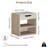 13.2" Shoe Storage Bench with Cushion, 2-Tier Adjustable Shoe Rack for Entryway-964945010