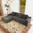 Koli Boneless 104" L-shaped Sectional Couch, Compression Sofa for 4 Person, Corduroy-814848966-814848965