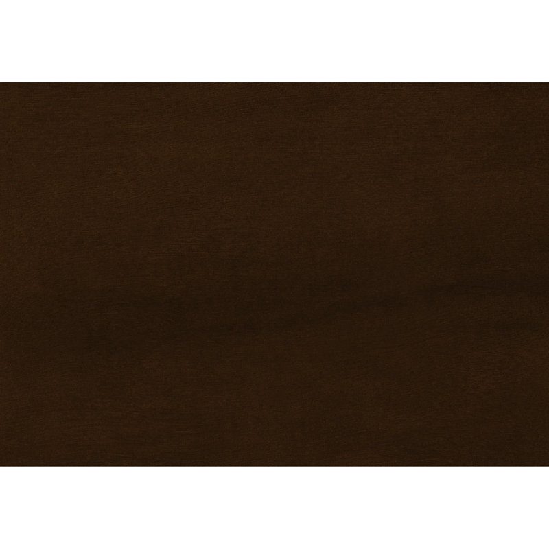 Table de chevet étroite avec rangement, fini placage brun foncé, tiroir et tablette inférieure