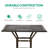 Bloomsbury Market 5-piece Bar Height Patio Dining Set, Rust-free Cast Aluminum Outdoor Table And Chairs Set With 4 Swivel Bar Stools, Cushions & 35.38" High Bar Table W/umbrella Hole For Deck, Lawn, Garden