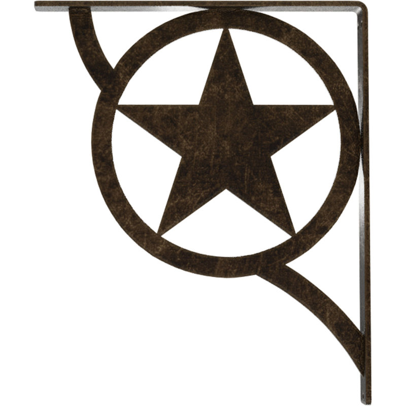Support en fer forgé Austin, Or pâle antique, H 15 po x l 1,5 po x p 12 po