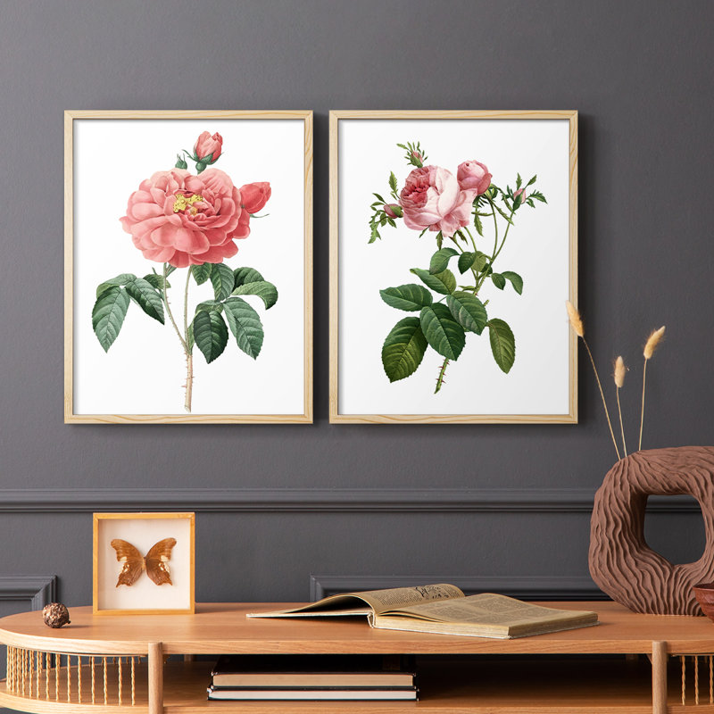 «Botanical Beauty III», reproduction encadrée de qualité supérieure - prête à être accrochée - aucun clou requis - aucun clou requis